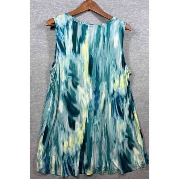 Logo Layers Tank Top‎ Womens XL Sleeveless Loose Fit Tank Abstract - Picture 5 of 5